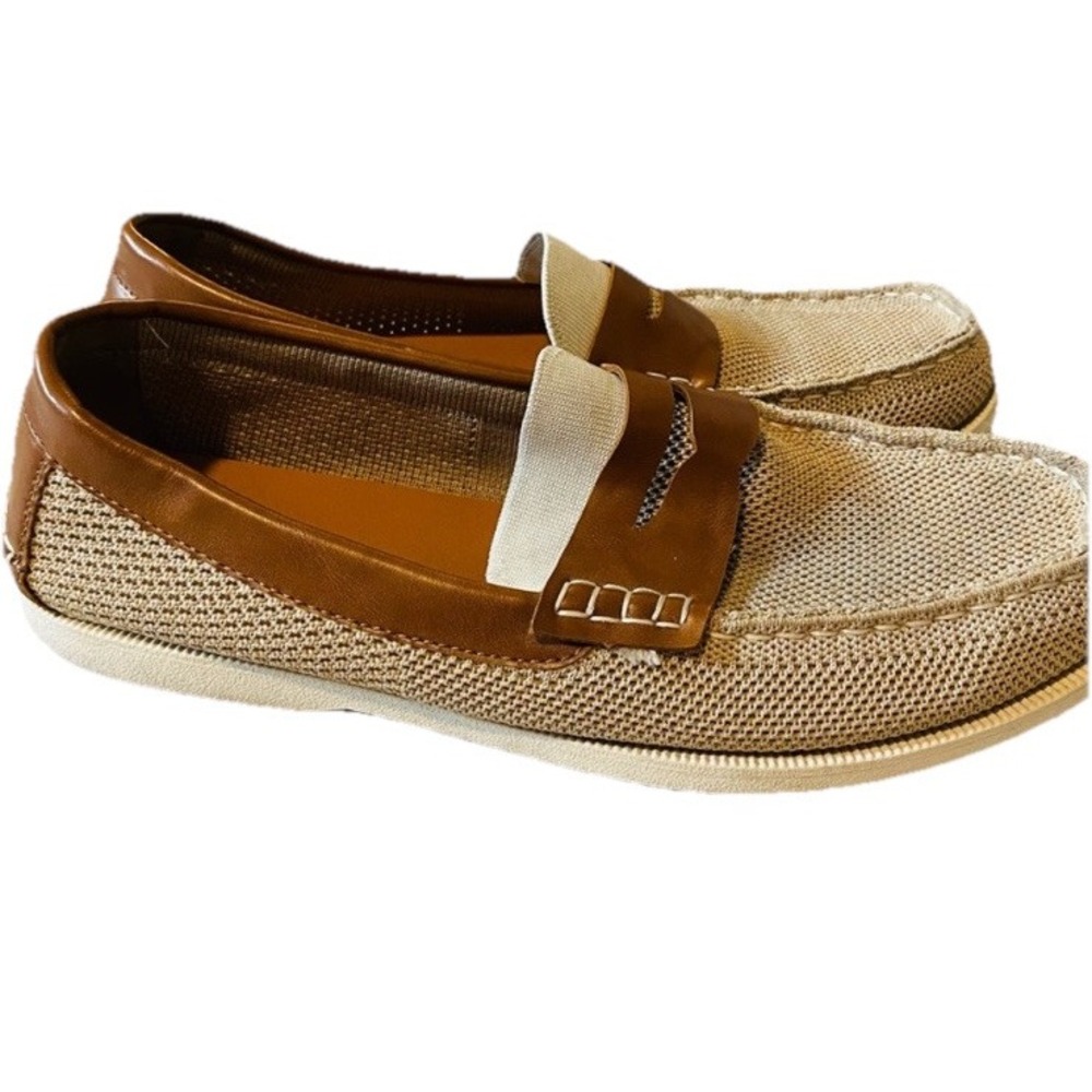 Club Room Bryce Men's Tan Beige Slip On Loafers Size 10.5 - Picture 5 of 10